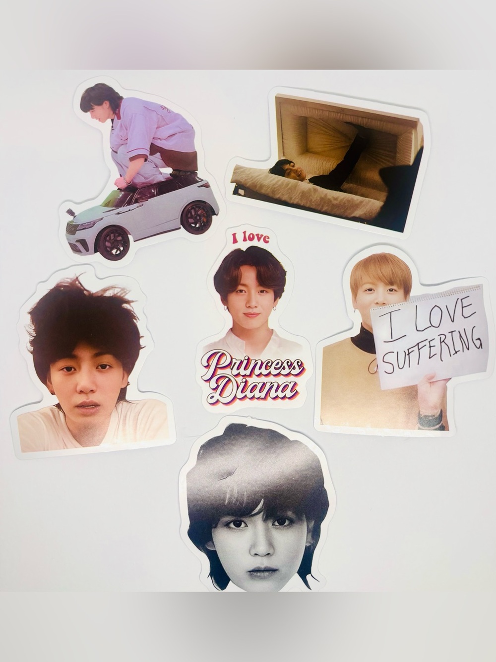 (6pcs) BTS JUNGKOOK STICKER BUNDLE